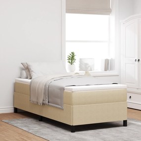 Cama vidaXL Verde Claro Cinza 100x200 cm Tecido de Corduroy