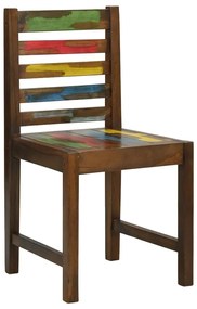 Cadeiras de jantar 2 pcs madeira recuperada maciça