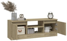 Móvel de TV com porta 102x30x36 cm carvalho sonoma