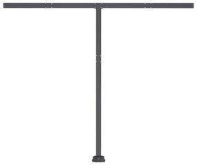 Toldo retrátil manual independente 350x250 cm cor creme