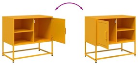 Móvel de TV 68x39x60,5 cm aço amarelo mostarda