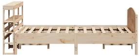Cama sem colchão 120x190 cm madeira de pinho maciça