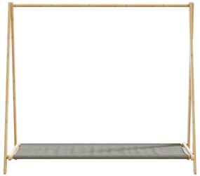 Roupeiro com prateleiras 106x34x102 cm bambu