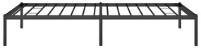 Estrutura de cama 100x190 cm metal preto