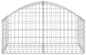 Cesto gabião arqueado 100x50x40/60 cm ferro galvanizado