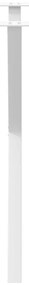 Pés para mesa de jantar em formato de X, 2 peças, branco, 70x(72-73) c