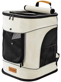 Mochila para animais de estimação 41x30x34cm Bege