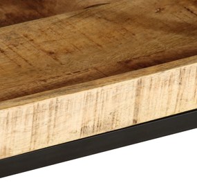 Mesa de Apoio 55x55x45 cm Madeira Sólida de Mangueira Rústica