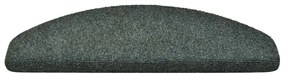 Tapetes de escada autoadesivos 30 pcs 65x21x4 cm verde