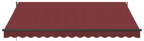 Toldo retrátil automático 400x300 cm bordô