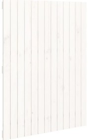 Cabeceira de parede 82,5x3x110cm madeira de pinho maciça branco