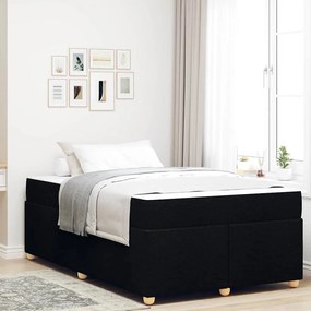Estrutura de cama com colchão Outros Preto 120 x 200 cm tecido