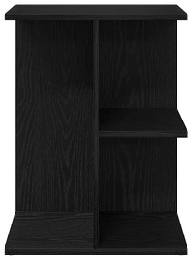 Mesas cabeceira 2pcs 46,5x29x61cm deriv. madeira carvalho preto