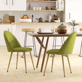 Conjunto de 2 Cadeiras Sala de Jantar Cadeiras de Cozinha Estofadas em