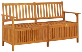 vidaXL Banco de arrumação 148 cm madeira de acácia maciça