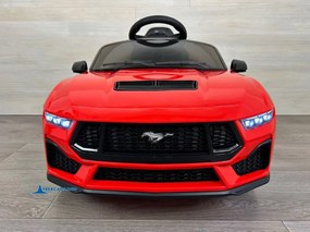Carro elétrico para crianças Ford Mustang 12V, Rodas borracha Vermelho