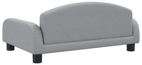 Cama para cães 70x45x30 cm tecido cinzento-claro