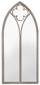 Espelho de jardim p/ uso exterior ferro 70x30 cm cor de areia