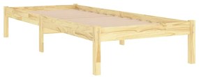 Estrutura cama pequena solteiro 75x190 cm madeira maciça