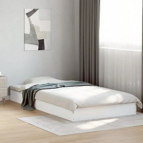 Estrutura de cama 90x190 cm derivados de madeira branco