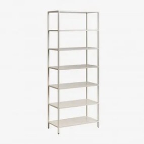 Estante 80x200 Cm Em Aço Janine Tapioca Bege - Sklum