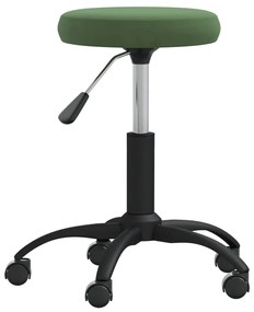 Cadeira de jantar veludo verde-escuro