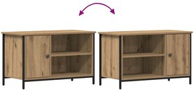 Casa de TV vidaXL Caramelo 80x40x50 cm Madeira engenheirada e Aço