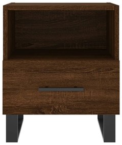 Mesa de cabeceira 2 pcs derivados de madeira carvalho castanho