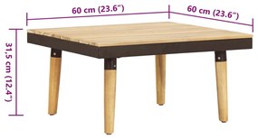 8 lugares conjunto lounge jardim c/ almofadões acácia maciça