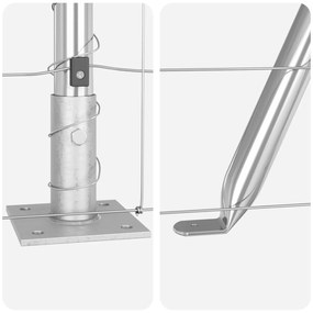 Cerca de Campo 1x25 m Aço Galvanizado