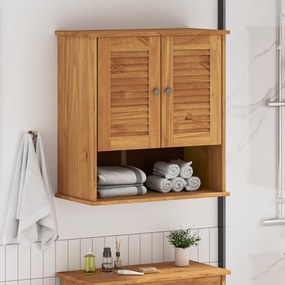vidaXL Armário de Banheiro Suspenso Marrom Mel 67,5 x 34 x 71,5 cm