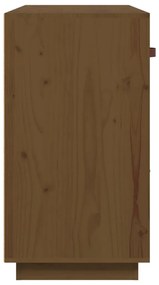 Aparador 100x40x75 cm madeira de pinho maciça castanho mel