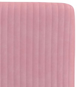 Cadeiras de jantar 2 pcs veludo rosa