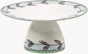 Prato para bolo em porcelana Fine Bone China Midnight Flowers