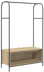 Cabideiro com prateleiras Carvalho Sonoma 100x44x160 cm