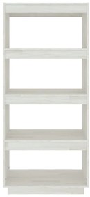 Estante/divisória 60x35x135 cm madeira de pinho maciça branco