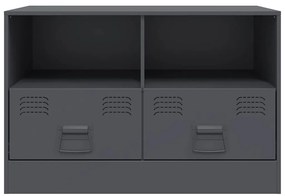 Móveis de TV 2 pcs 67x39x44 cm aço antracite