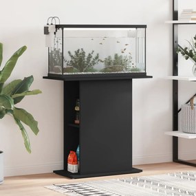 vidaXL Suporte de aquário 75x36x72,5 cm derivados de madeira preto