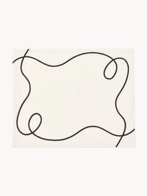 Individuais de mesa com bordado abstrato Sue, conjunto de 2
