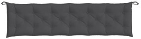 Almofadões p/ banco jardim 2pcs 200x50x7cm mesclado tecido