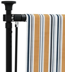 Estore de rolo exterior 150x270 cm tecido/aço amarelo e branco