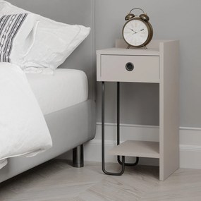 Sofá de 1 Lugar Lora – Creme – 110x108x65 cm