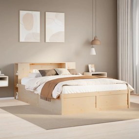 Cama sem colchão 120x190 cm madeira de pinho maciça