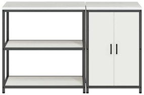 Conjunto de Armazenamento de Cozinha 2 pcs Branco
