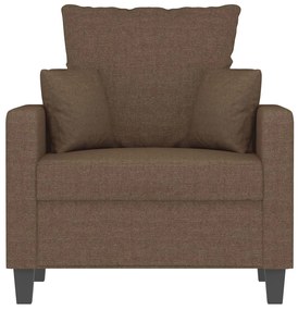 Poltrona 60 cm tecido castanho