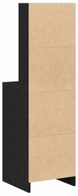 Armário em Carvalho Preto - 40x41x135 cm, Feito de Madeira Engenheirad