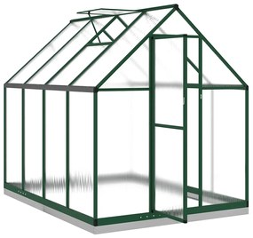 Estufa com estrutura base 224x169x202 cm alumínio verde