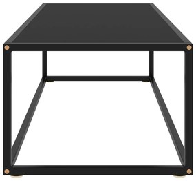 Mesa de centro 120x50x35 cm vidro preto