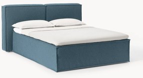 Cama Boxspring em bouclé Lennon