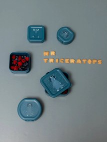 Caixa para lanche com clipe Trixie  azul